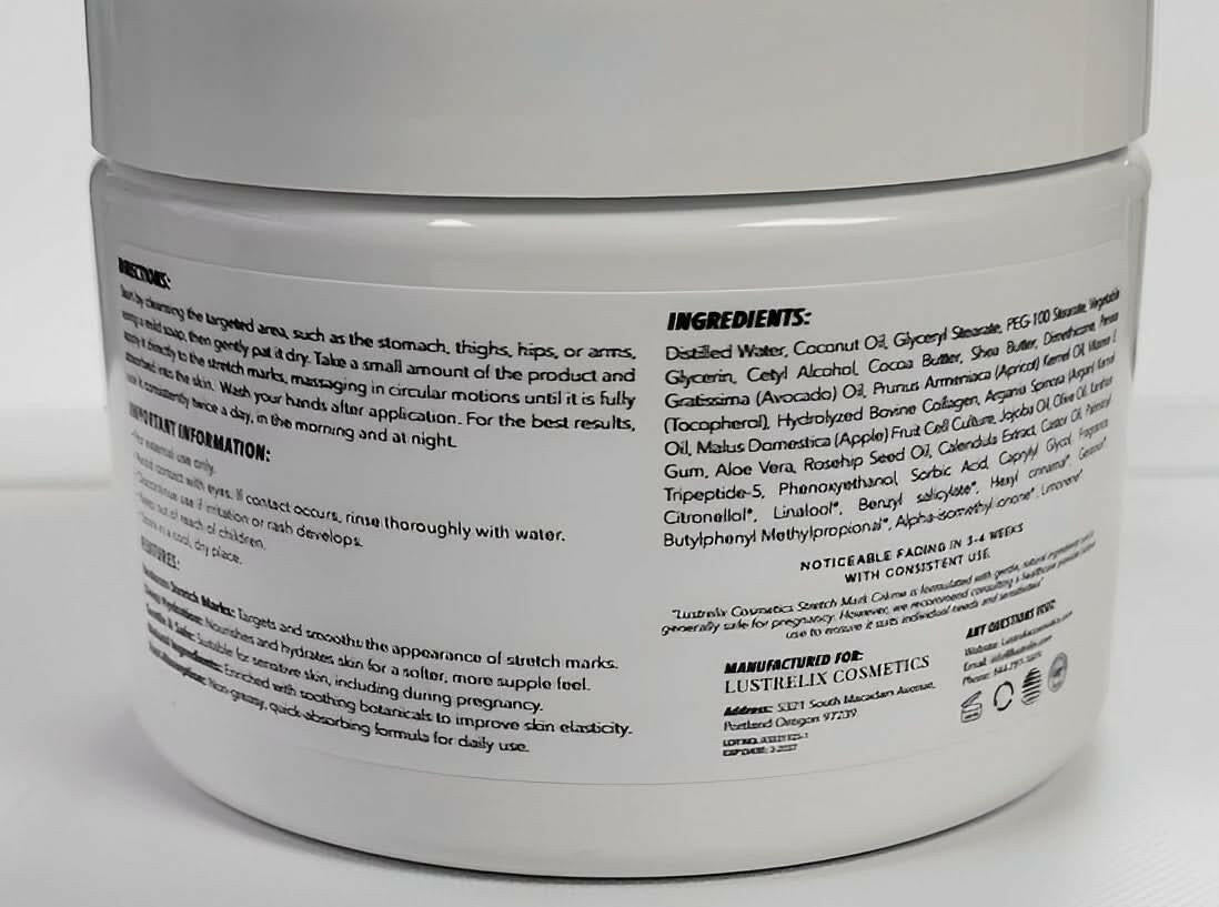 Stretch Mark Cream Ingredients